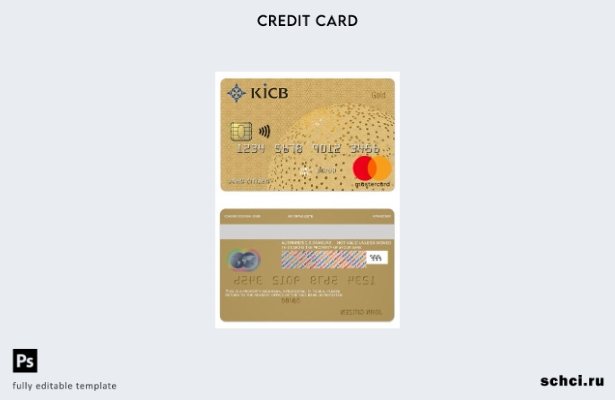 цифровая загрузка шаблона gold mastercard Кыргызстана KICB Bank